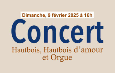 Concert hautbois et orgue 9 février 2025