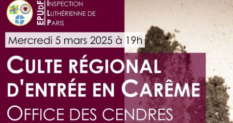 Culte régional du mercredi des cendres